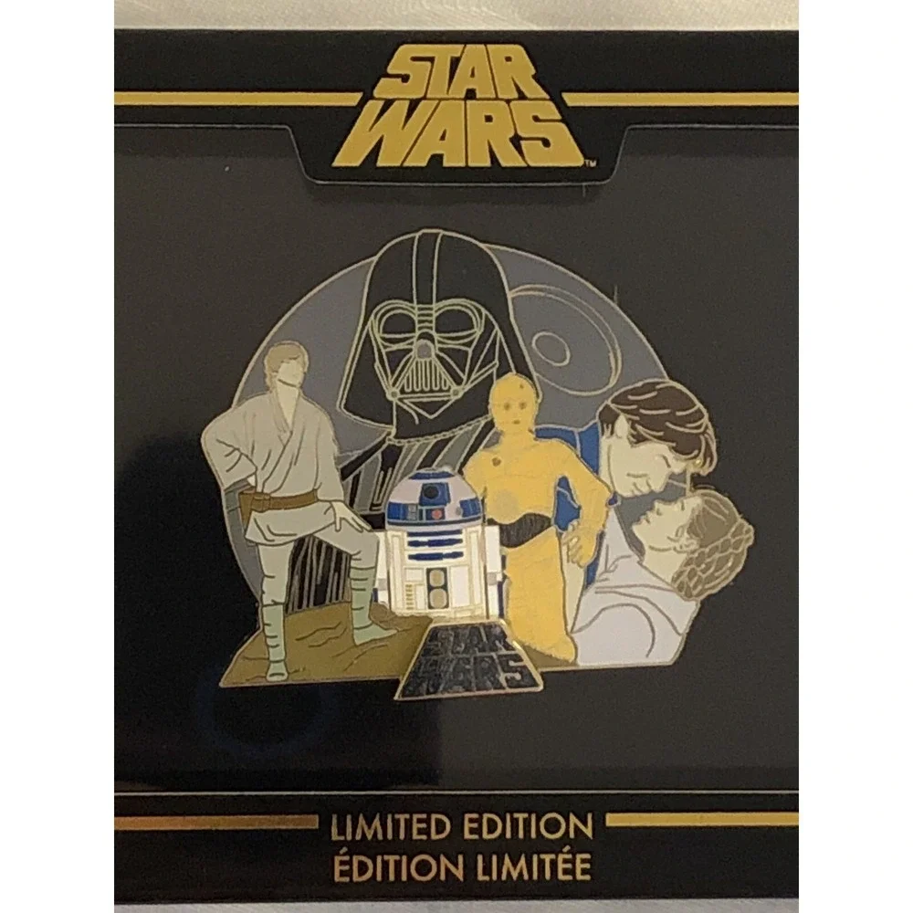 NEW Walt Disney Parks Star Wars 3 Movie‎ Saga Trilogy Set of 3 Mini Jumbo Pins